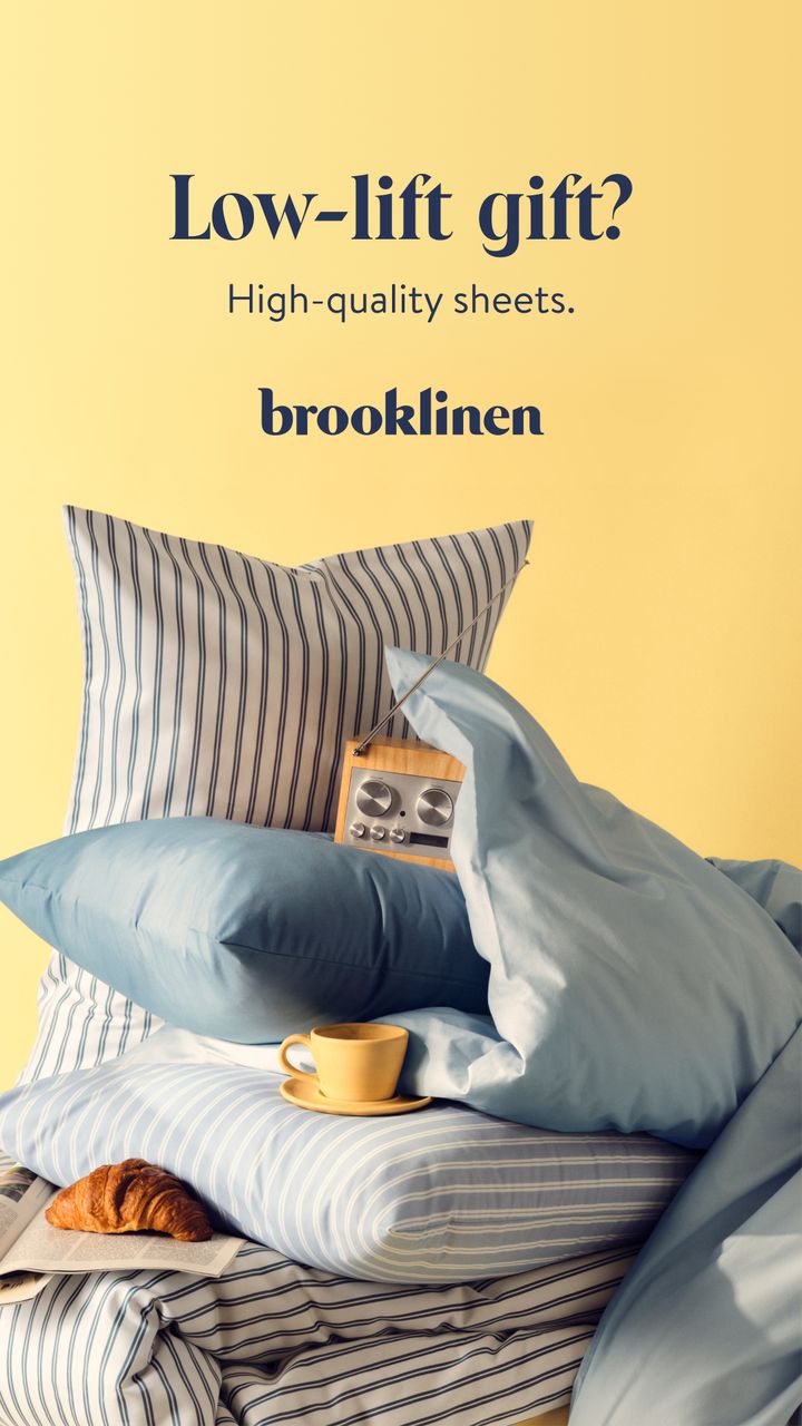 Brooklinen: low-lift gift? High-quality sheets.