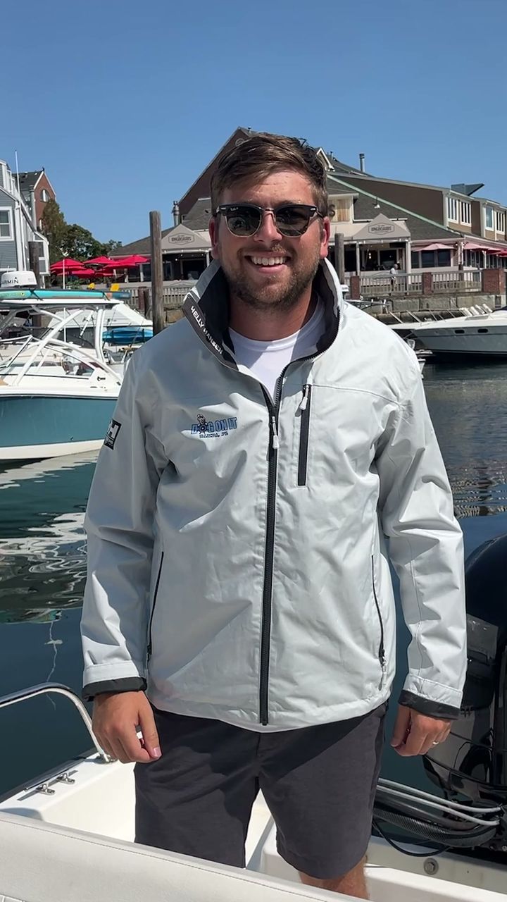 The Custom Captain: man on a boat in a custom jacket