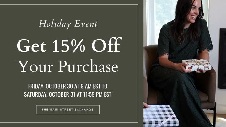 The Main Street Exchange: holiday event Oct 30 to 31